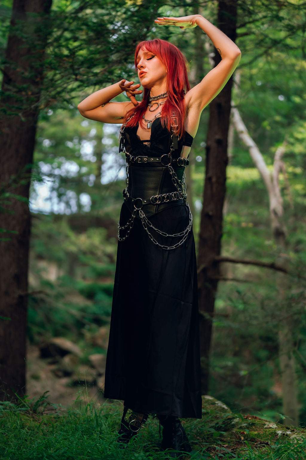 Mars belt faux or leather