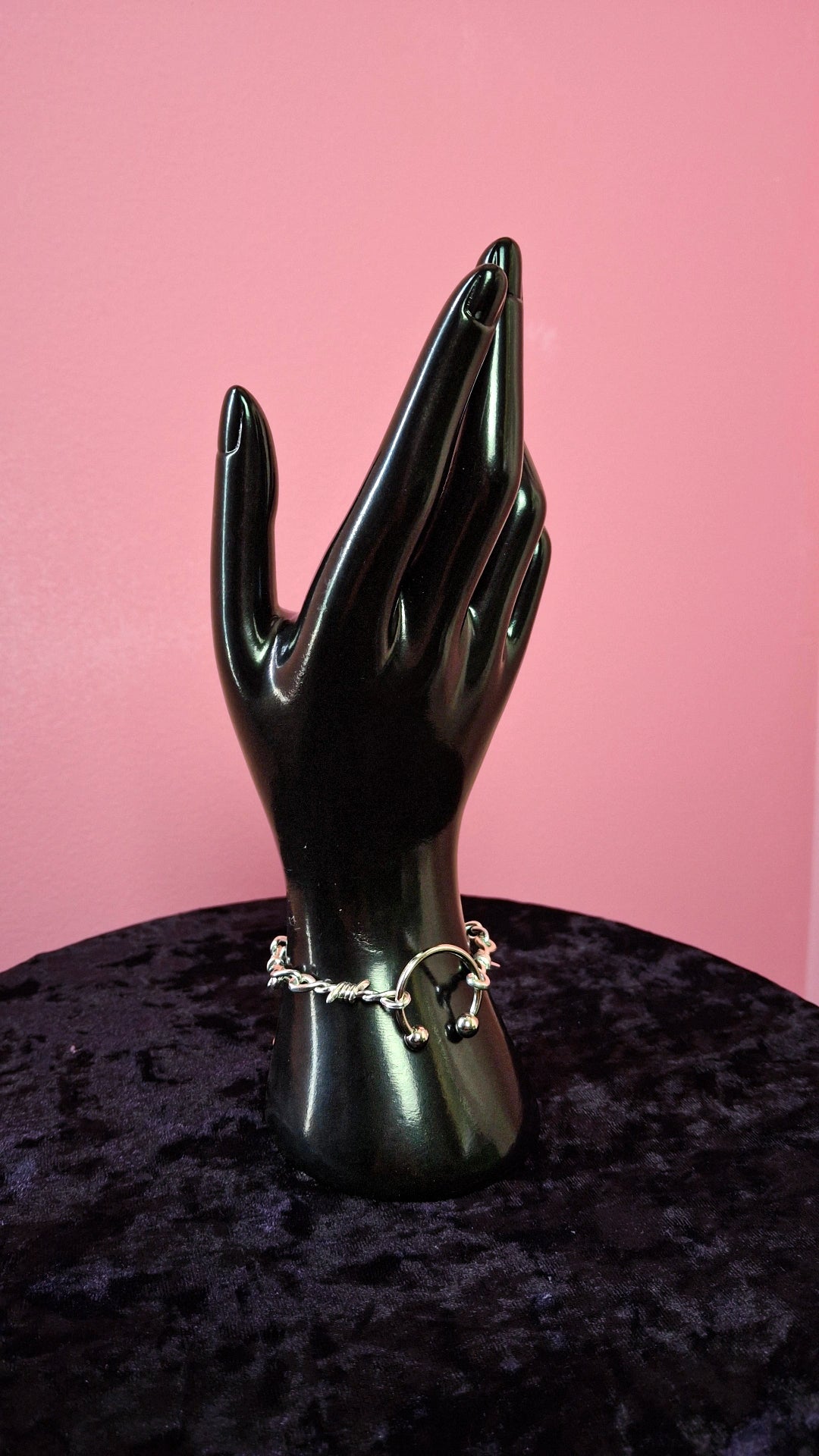 Barbed wire septum ring bracelet - ready to ship