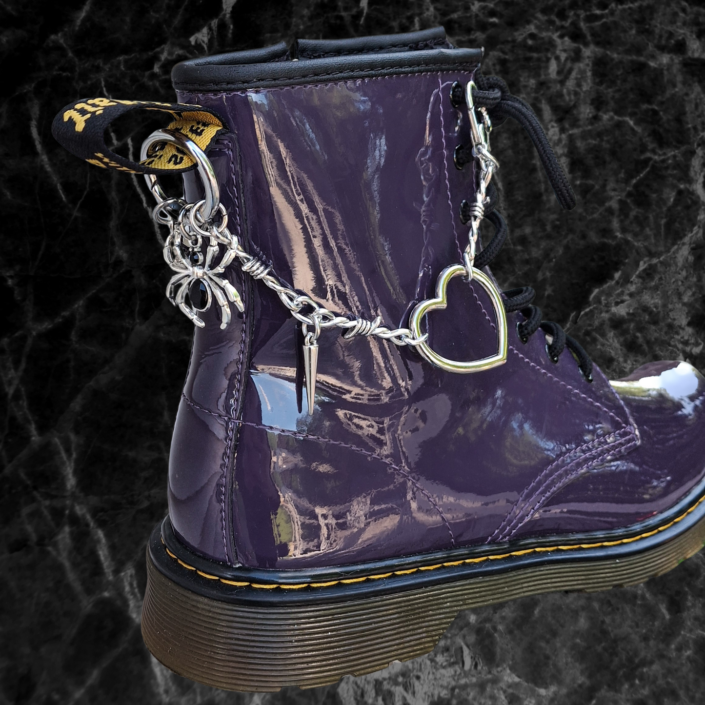 Dark heart boot chain - ready to ship