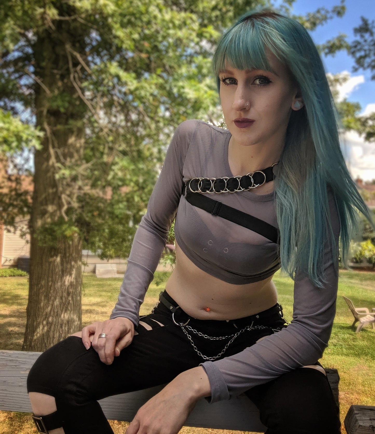 Midnight unisex chest harness