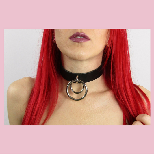 Loria leather collar - KinkyGirly - 1