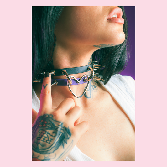Love Bites limited edition biothane or leather collar