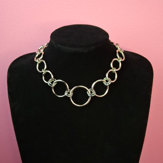 Juno chainmail choker necklace