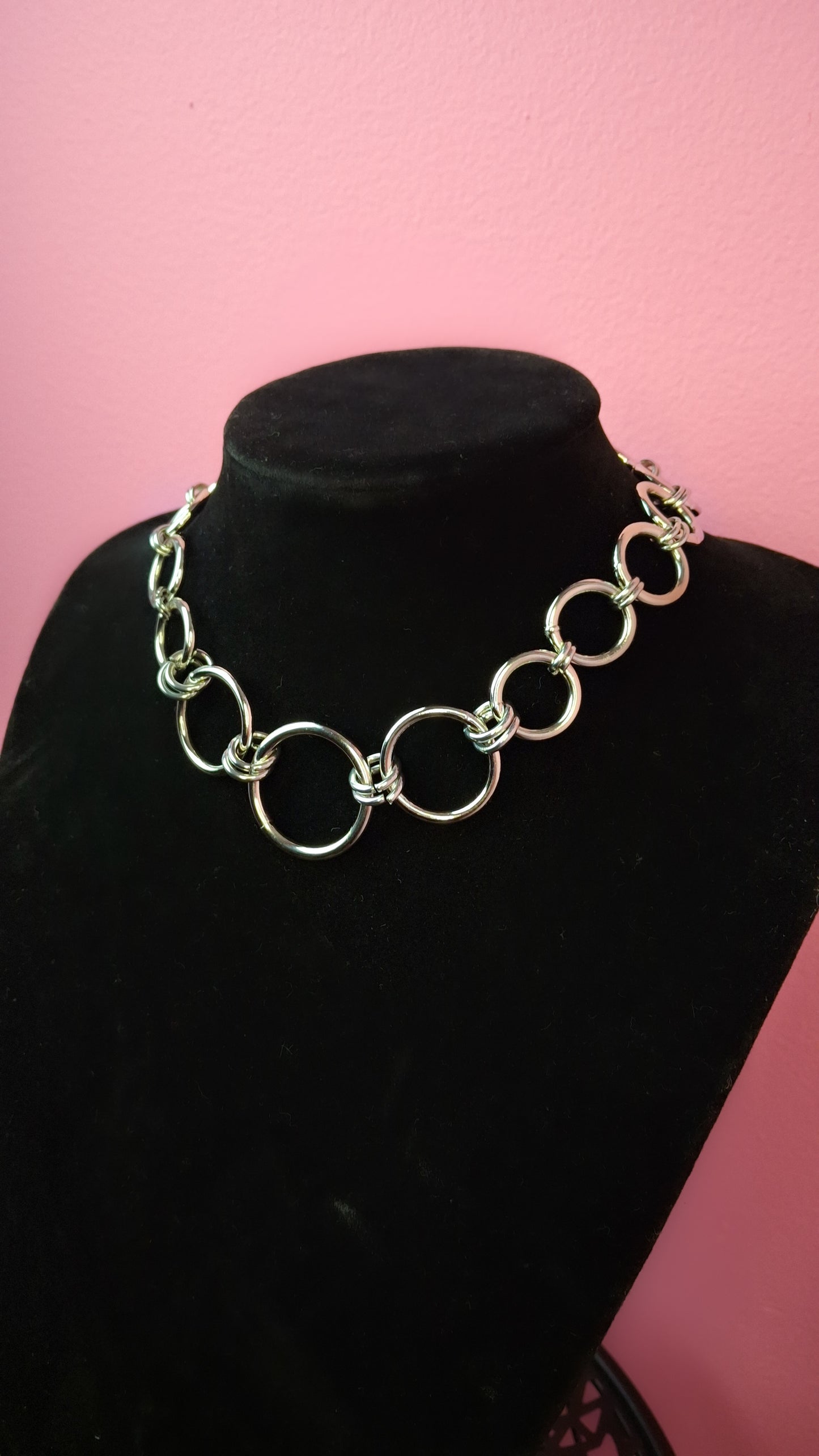Juno chainmail choker necklace