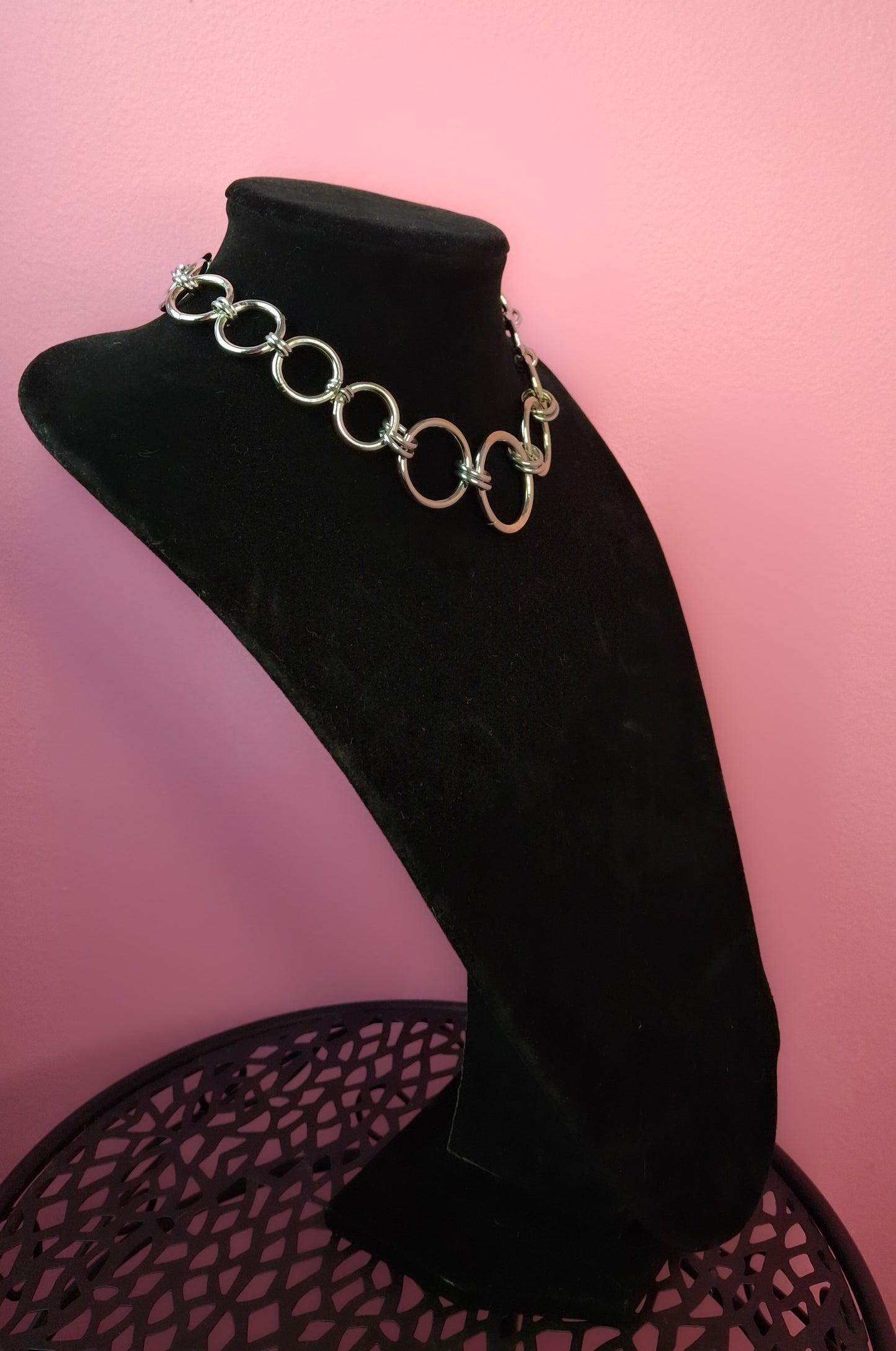 Juno chainmail choker necklace