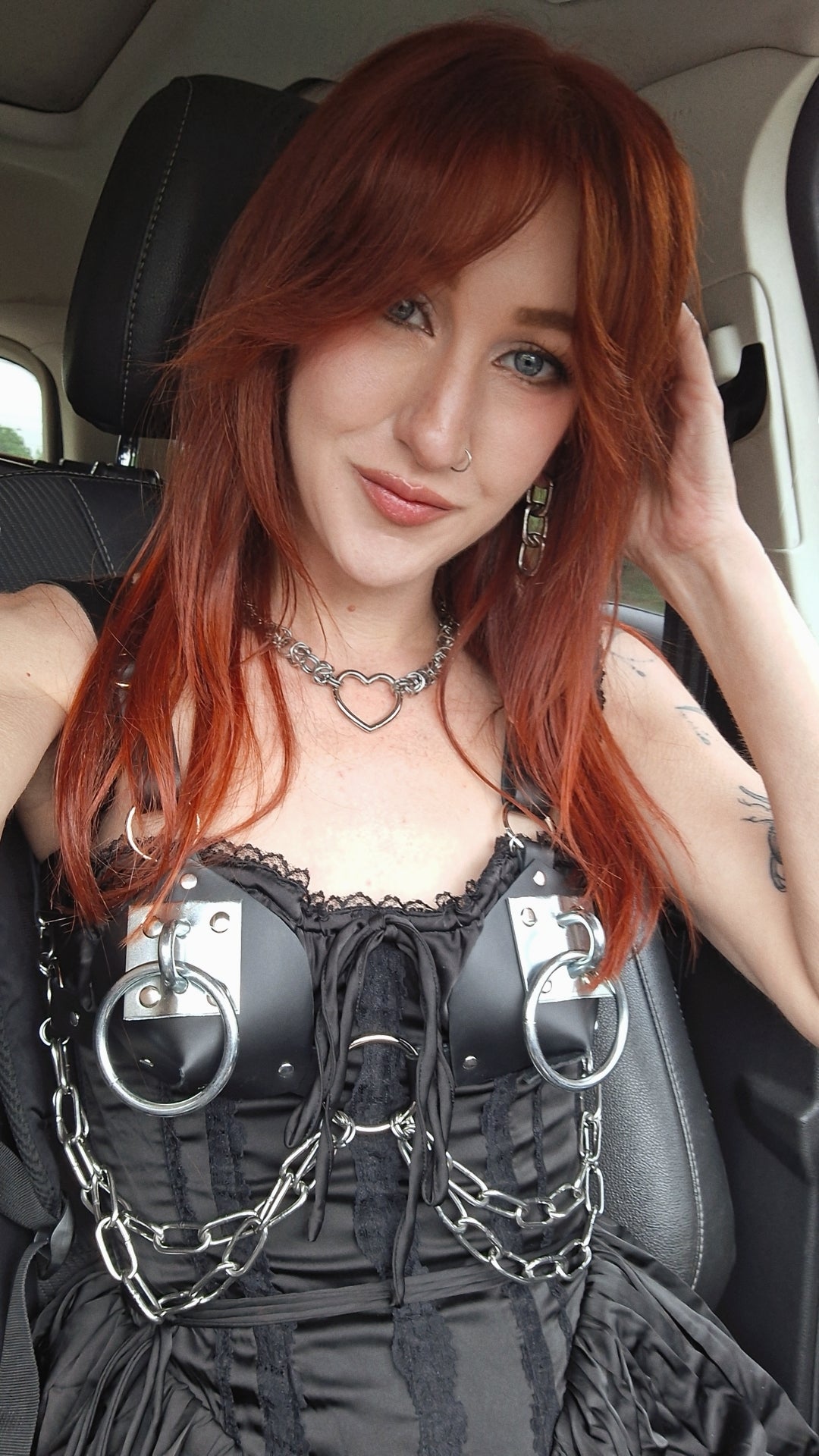 Big Os leather bra harness