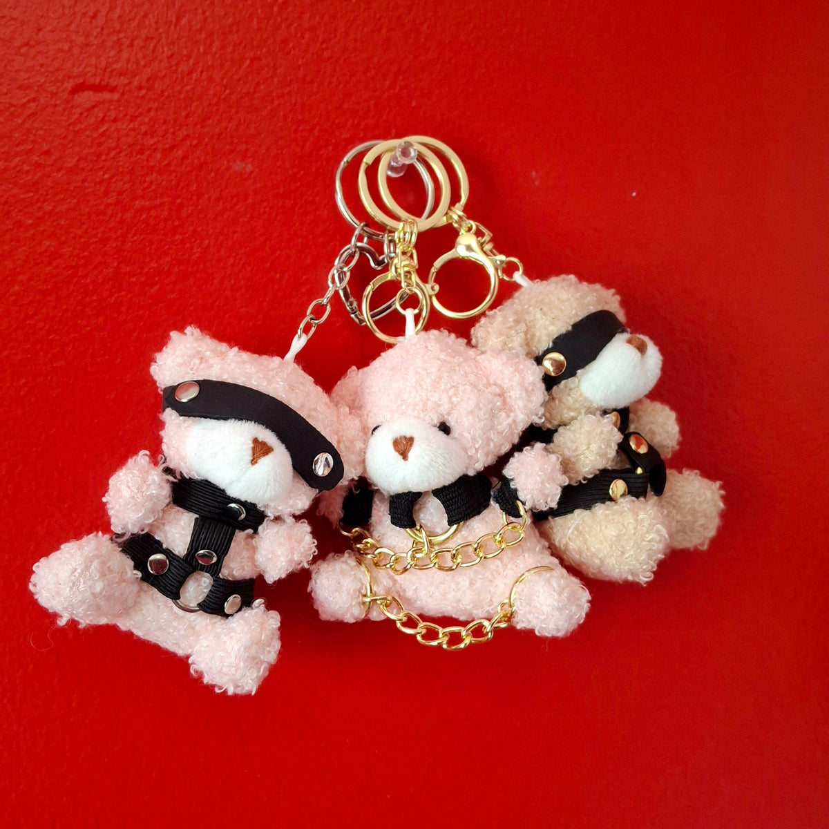 Bondage bear keychain