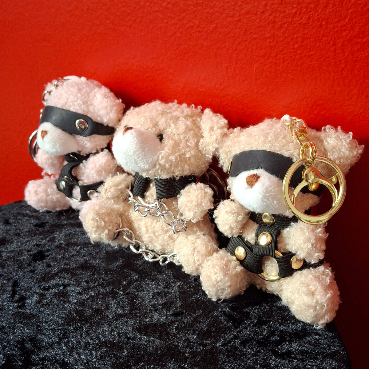 Bondage bear keychain