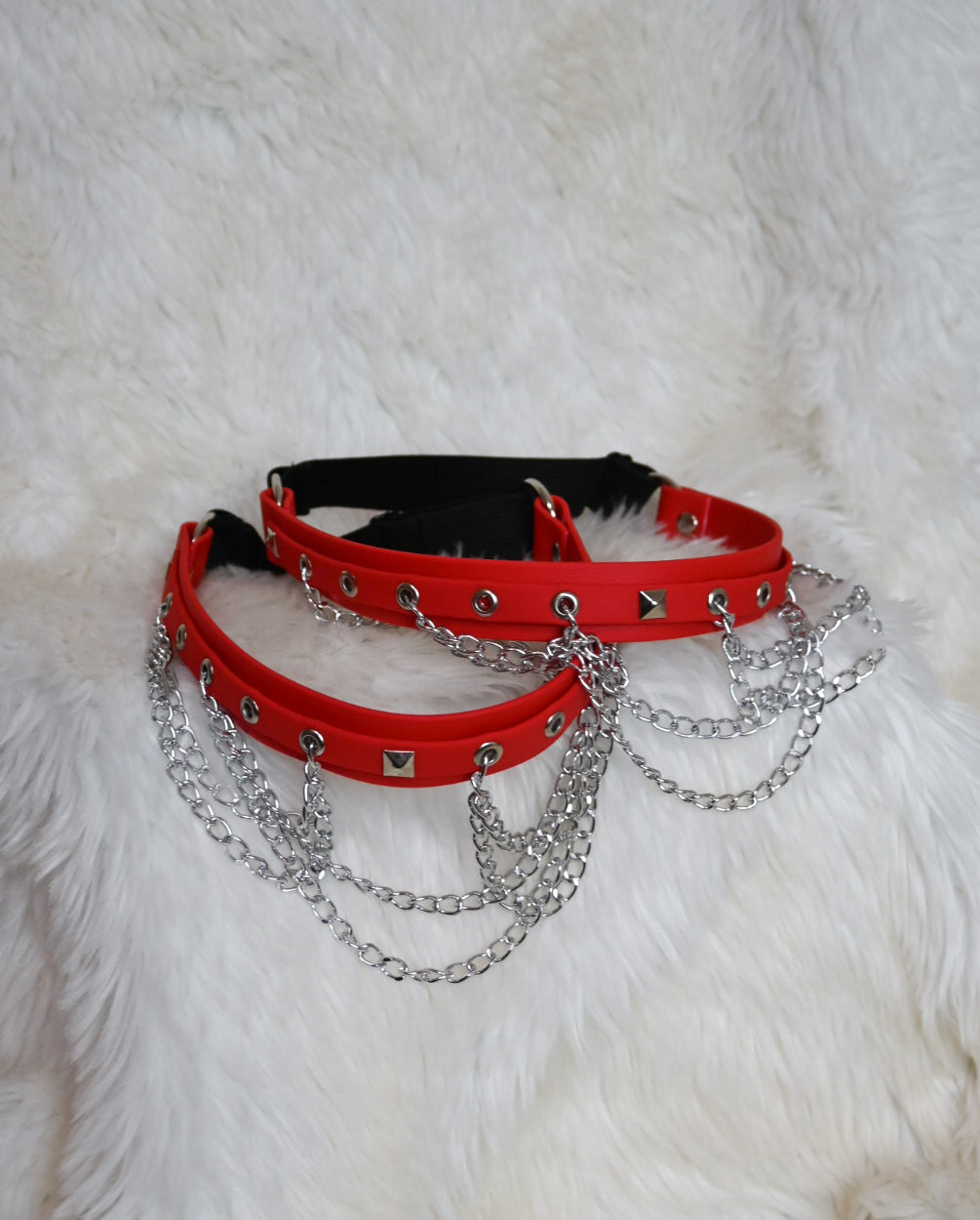 Jules faux or leather garter