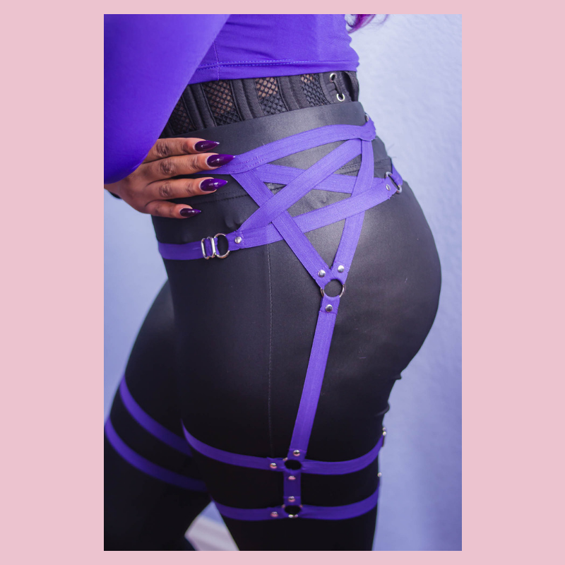 Pentagram waist and thigh harness